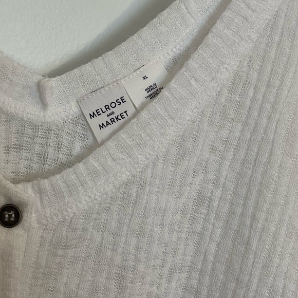 NWT Melrose & Market Button Front Tank White XL Nordstrom - Picture 3 of 7